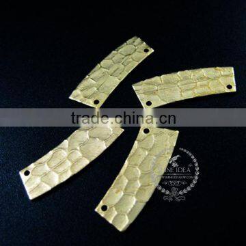 23*8mm Raw Brass Pendant Charm DIY Earrings Chandelier Jewelry Findings 1800162 photo-2