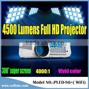 Multimedia Android4.2 Wif LED 3D 1280x800 Projector 1080P Home Theater HD Led Projector