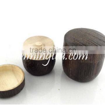 Round Wooden Storage Tea Canister