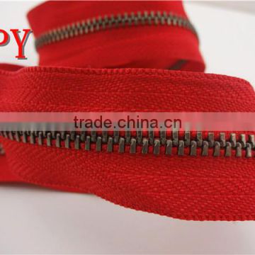 imitation black nickel zipper roll