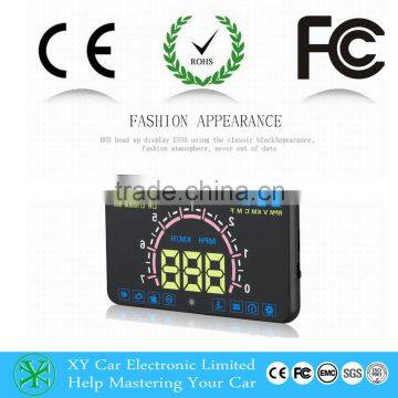 5.8 inch Car HUD Head Up Display System OBD II Speed Monitor ,hud speed display XY-HUDE350