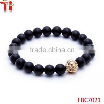 2016 new products black onyx bead boys bangles and bracelets