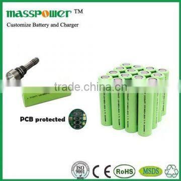 Masspower icr18650 Li-ion 3.7v 1800mah battery