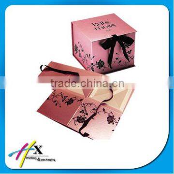 High end pink face mask package box