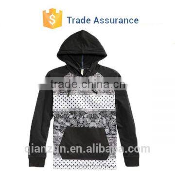 Custom Wholesale Plain Black Gret Fleece Sweatshirt Hoodie Manufacturer photo-4