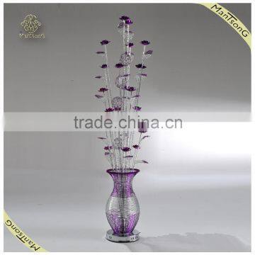 Newest Fancy Modern Decorative Aluminum Flower Floor Lamp ,Purple Color Floor Lamp photo-2