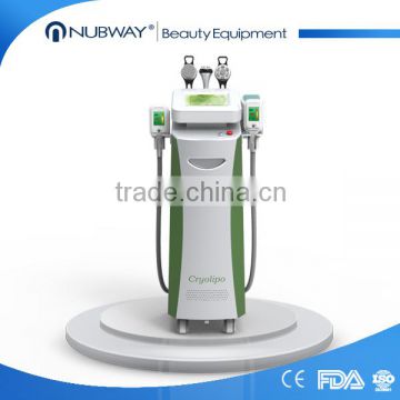 Nubway hot selling 5 handpieces Cryo body fat slimming criolipolise machine