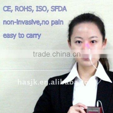 Portable household chronic rhinitis therapy device