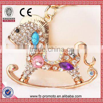 Various Animal Rhinestone Keychain Cute Mouse Shaped Keychain photo-6