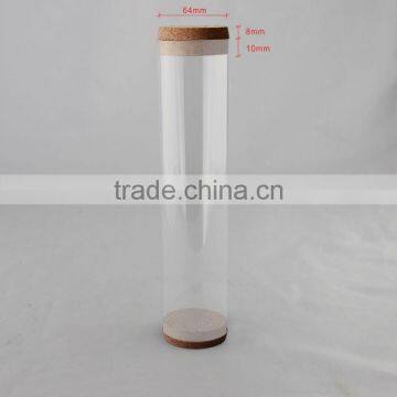 Clear PET Plastic Tube for Perfume Bottle With Wooden Lid photo-2