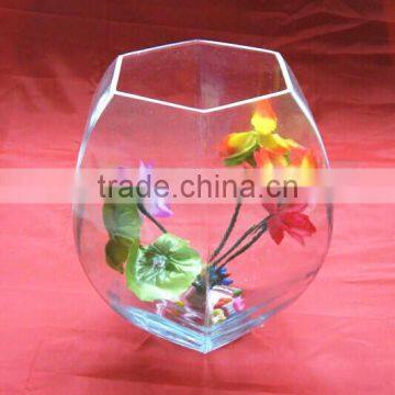 clear glass vase