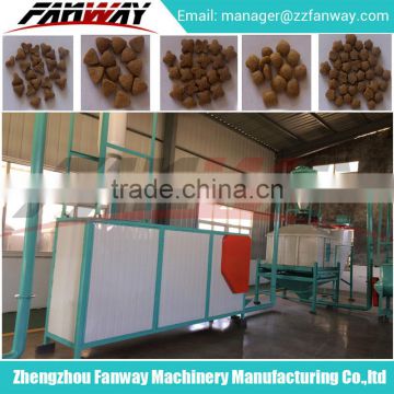 CE certificated Small capacity easy operation extruder pet food extrusion processing line