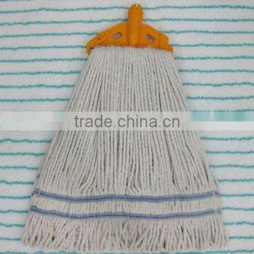 4 Ply blended cotton looped end wet mop, with 1" headband.