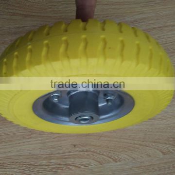 Wholesale Hot Sale Durable Small Size Metal Rim PU Wheel photo-2