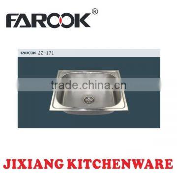 JZ-171 57*46cm single bowl stainless steel kitchen sink