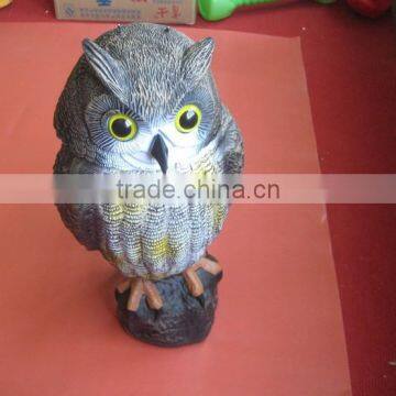 OEM Blow Molding Plastic PE Elbow Owl Garden Tool ,18"Garden Owl Huntting Decoy photo-6