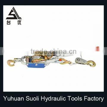 Manufacturing 4T Portable Cable Puller With Double Gear Triple Hook photo-3
