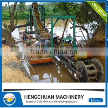 High Efficient Gold Dredger &amp Mining Equipment Chain Bucket