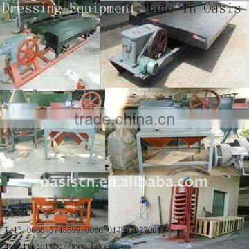 shaking table,jigger, spiral chute, flotation machine, spiral classifier,ball mill, mixing tank, feeding machine, feeder