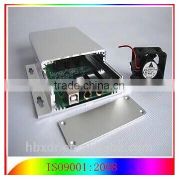 CNC machined color anodized aluminum distribution box