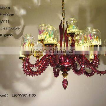 Hot Sell Luxury Modern Red Metal Chandelier/Special Design Creative Metal Chandelier photo-3