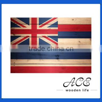 Wooden UK Flag Pattern Sign for Home Decor Custom Rustic Wooden Flag