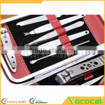 10 PCS Stainless Steel Manicure Pedicure Ear Pick Nail Clippers Set Kit Nail Care Set