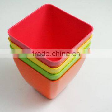 Factory Hot Sale Bio Bamboo Fibre Flower Pot photo-5