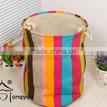 washing clothes basket folding round laundry hamper