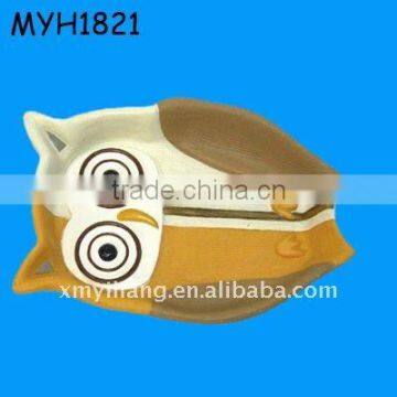 Handmade Owl Shaped Decorative Ceramic Wholesale Bathroom Accessory