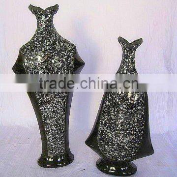 High Quality Green Color Glass Flower Pot photo-6