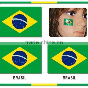 Hot Sselling Tattoo Sticker / Tattoo Design of Brazil Football Fans