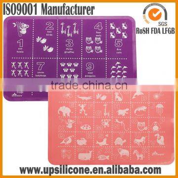 FDA Eco-friendly Cheap Dishwasher Safe Silicone Baby Placemat, Silicone Placemat for Kids photo-3