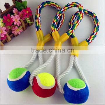 tennis balls weaving cotton pet toy ball