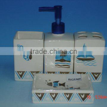 4pcs ceramic bathroom sets