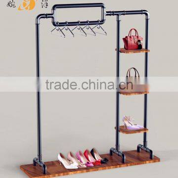 Custom Made Floor Standing Clothes Hanger Hat Stand Metal Clothes Display Rack photo-2