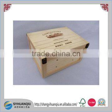 Wooden wine box, plywood, MDF