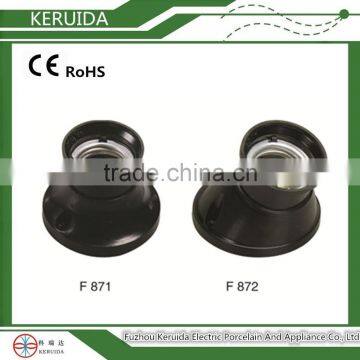 CE&RoHS approved e27 bakelite lamp socket/bulb holder/lamp base