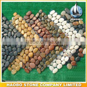 High quality polish pebbles multicolor cobblestone pavers for sale