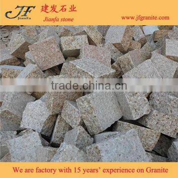G682 Yellow Granite Flamed Pavers for Driveway flooring /Garden Stepping