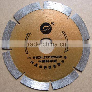 114mm 4.5" Dry Cutting Saw Blade Segment Electroplated Marble Blade
