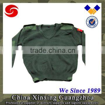 Police Security Blue Men and Woman Unisex Woolen Sweater Pullover photo-3