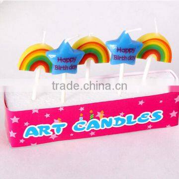 Rainbow and Star Shape Birthday Candle for Children photo-2