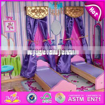 New Design 16 Pieces of Furniture Elegant Dollhouse Suite Wooden 18 Inch Doll House for Children W06A232 photo-6