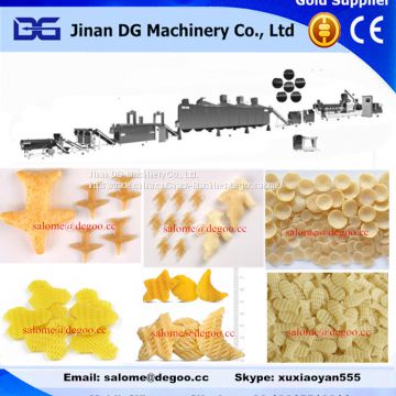 Automatic wheat flour based 2d 3d snack pellets extrusion machinery production plant