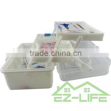 Emergency Medical Outdoor Empty Plastic First Aid Red-cross Clear Family Storage Box/container/kit/box photo-4