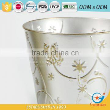 Factory Price Iron and Zinc Homeware Embossing Best Way to Water Plants in Pots Steel Pots Galvanized Flower Pot