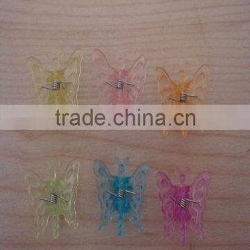 Garden Butterfly Shape Plant Support Colored Plastic Stick Clip.Garden Ornaments