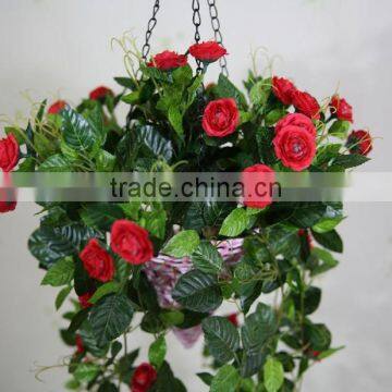 Decorative Red Rose Flower Garland for Wholesale photo-5