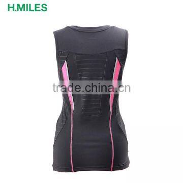 Moisture Wicking Sportwear Slim Fit Women Gym Running Sport Sleeveless T-shirt photo-2